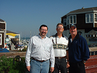 Ed Burroughs, Jody Fugate, Darrell 'Smitty' Smith at Fishermans Warf